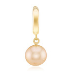 Ciondolo in argento con Perla Ming color Pesca (TPC)