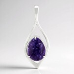 Ciondolo in argento con Charoite