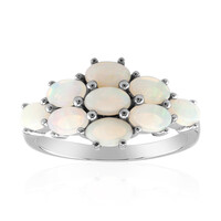 Anello in argento con Opale Bianco