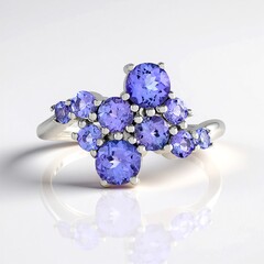 Anello in argento con Tanzanite (de Melo)