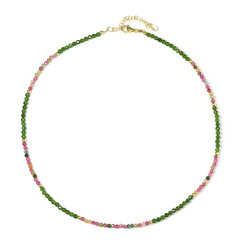 Collar en plata con Diópsido de Rusia