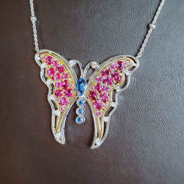 Edelstein-Silbercollier (Dallas Prince Designs)