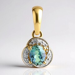 Ciondolo in oro con Tanzanite (non riscaldata)