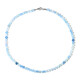 Collar en plata con Aguamarina de Brasil