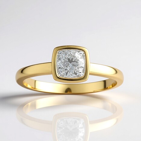 Anello in oro con Diamante SI1 (G) (Annette)