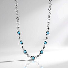 Collana in argento con Turchese Sleeping Beauty (Desert Chic)