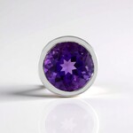 Ciondolo in argento con Ametista Zambiana (MONOSONO COLLECTION)
