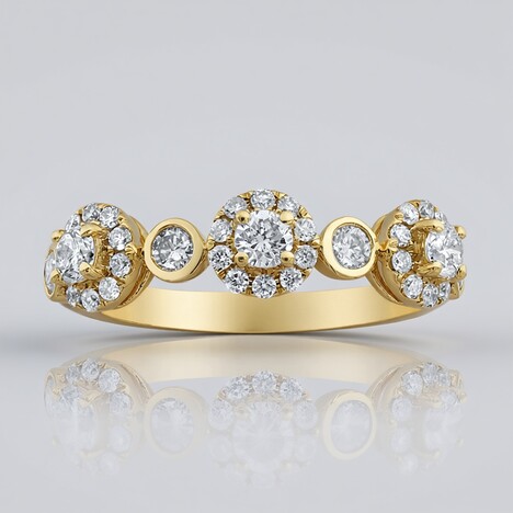 Anello in oro con Diamante I1 (H) (CIRARI)