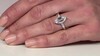 Zilveren ring met een witte topaas