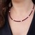 Indian Garnet Silver Necklace
