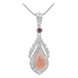 Collana in argento con Rodocrosite (Dallas Prince Designs)
