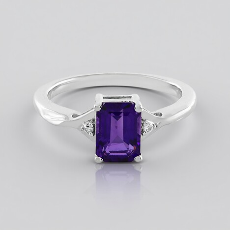 Anello in argento con Ametista