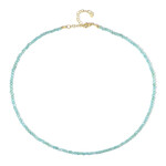 Collar en plata con Apatita azul