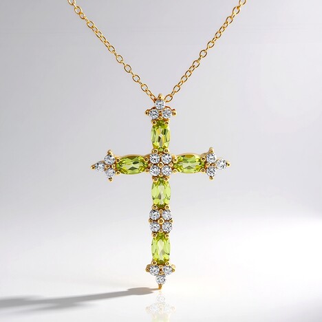 Collier en argent et Péridot de Birmanie