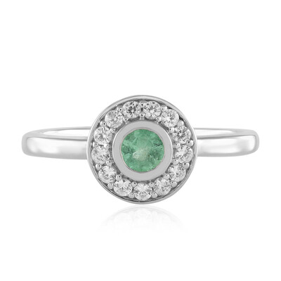 Bague en argent et Emeraude de Russie