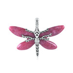 Zilveren hanger met een rhodoniet (Desert Chic)