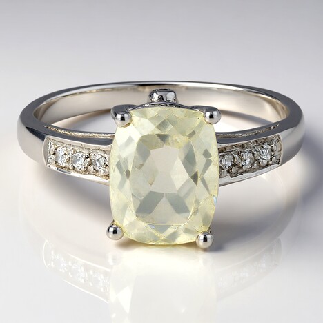Bague en argent et Orthose