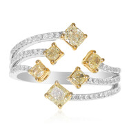 Gelber SI2 Brillant-Goldring (CIRARI)