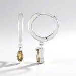 Orecchini in argento con Zircone Giallo