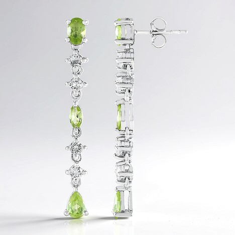 Orecchini in argento con Peridoto