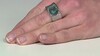 Zilveren ring met een petroleumkleur fluoriet