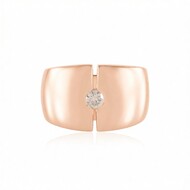 I3 Champagner-Brillant-Silberring (de Melo Essence)