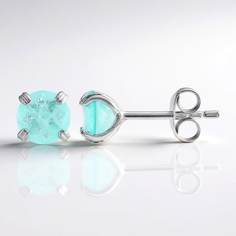 Orecchini in argento con Quarzo blu pastello