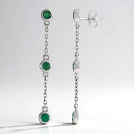 Orecchini in argento con Smeraldo Socoto