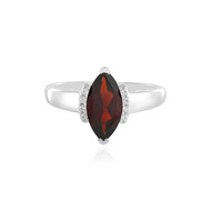Anello in argento con Granato Mozambico