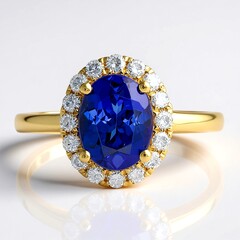 Anello in oro con Tanzanite AAA