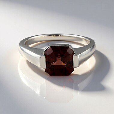 Anello in argento con Zircone Rosa