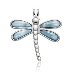 Larimar Silver Pendant