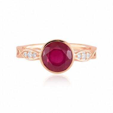 Anello in argento con Rubino del Madagascar (de Melo Essence)