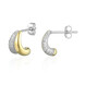 Boucles d'oreilles en argent et Zircon (Adela Silber)