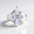 Anello in argento con Pietra di Luna Blu (KM by Juwelo)