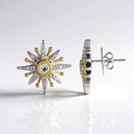 Orecchini in argento con Topazio Bianco (Dallas Prince Designs)