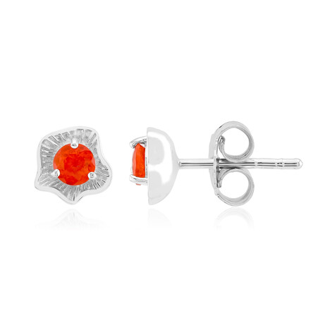 AAA-Mexikanischer Feueropal-Silberohrringe