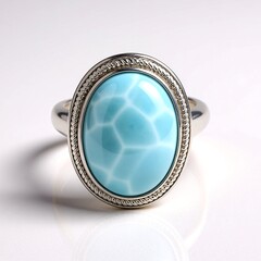 Bague en argent et Larimar
