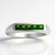 Anello in argento con Diopside Russo