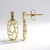 Orecchini in oro con Diamante Champagne I2 (Ornaments by de Melo)