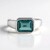 Anello in argento con Fluorite Blu Caraibico