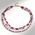 Collana in argento con Tormalina Rosa Nigeriana (Riya)
