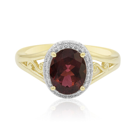 Rubellit-Goldring (Tenner Diniz)