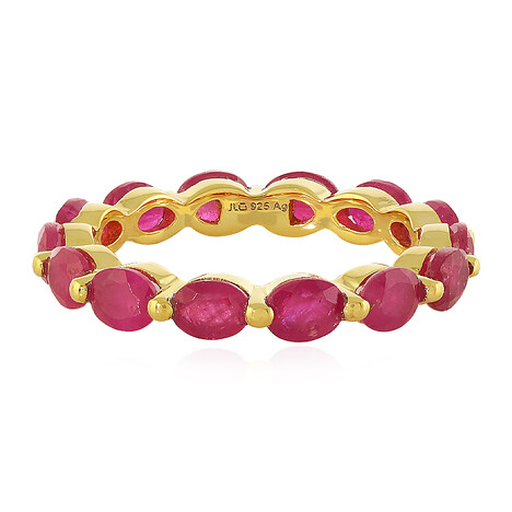 Anello in argento con Rubino del Madagascar