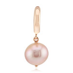 Pendentif en argent et Perle Ming de couleur pourpre (TPC)