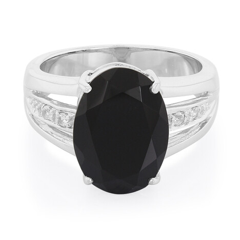 Anello in argento con Onice Nero