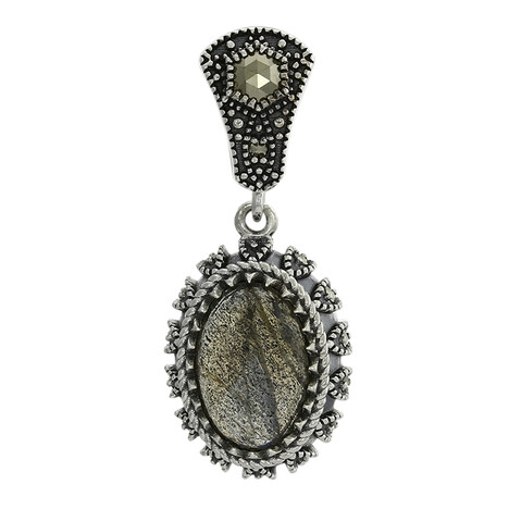 Labradorite Silver Pendant
