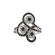 Bague en argent et Spinelle noir