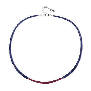 Collar en plata con Rubí de Mozambique