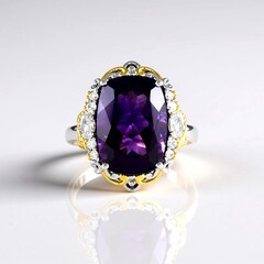 Anello in argento con Ametista